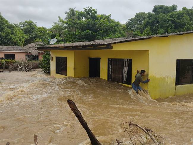 Emergencia por desbordamientos del río Sinú en Montería y Lorica. Foto: cortesía.