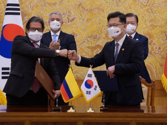 Colombia firma Memorando de Entendimiento con Corea de Sur . Foto: Twitter Ministerio de Agricultura @MinAgricultura