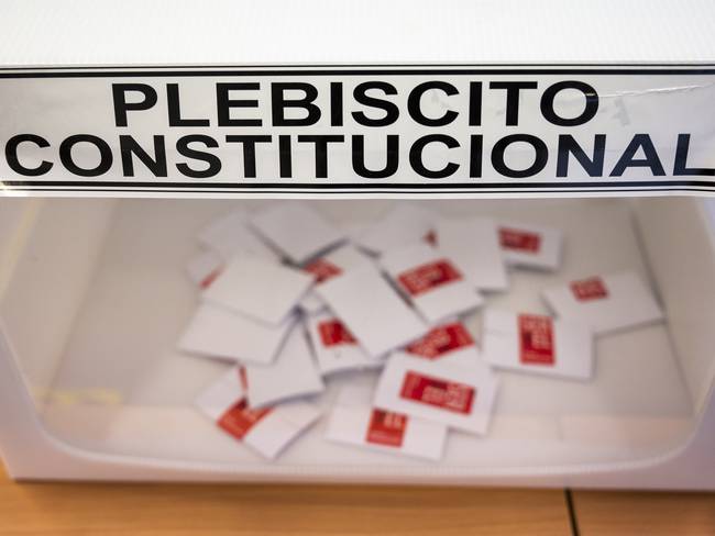 Plebiscito constitucional en Chile. (Photo by Christophe Gateau/picture alliance via Getty Images)