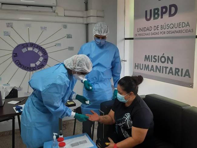 La Unidad de Búsqueda de Personas Desaparecidas (UBPD) anunció que realizará varias jornadas de toma de muestras de ADN en el departamento del Meta. Foto: UBPD