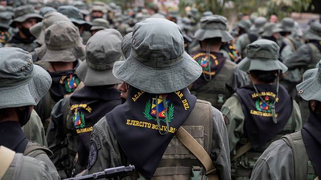 Referencia de soldados venezolanos. Foto: YURI CORTEZ/AFP via Getty Images