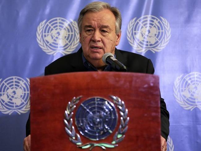 El secretario general de las Nacionales Unidas, Antonio Guterres. Foto: Colprensa