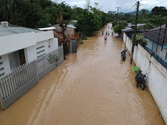 Córdoba tiene más de 8.600 damnificados por las inundaciones. Foto: prensa Alcaldía de Tierralta (referencia).