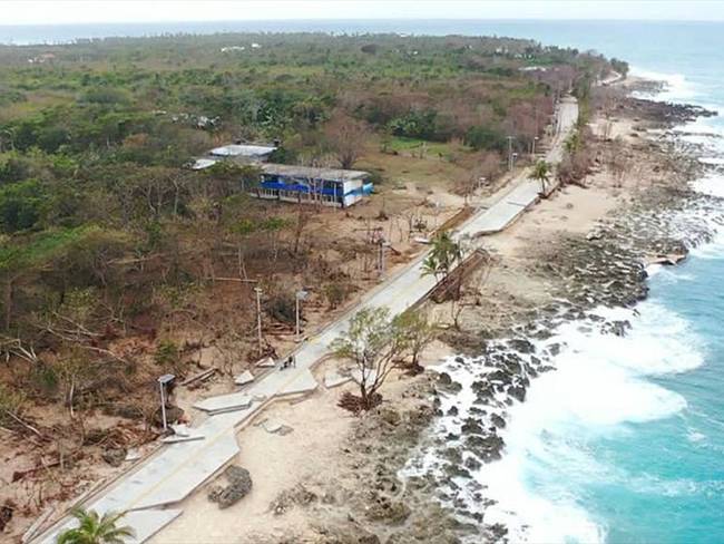 Paso del huracán Iota en San Andrés y Providencia. Foto: Getty Images
