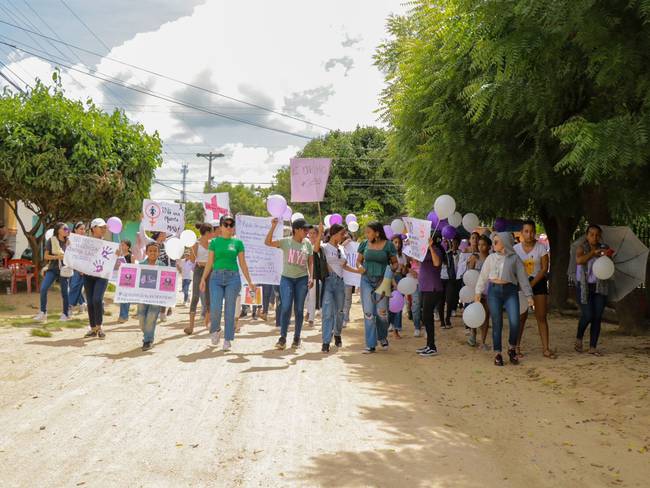 Marcha en contra de asesinato de menor en Algarrobo/ Gobernación del Magdalena