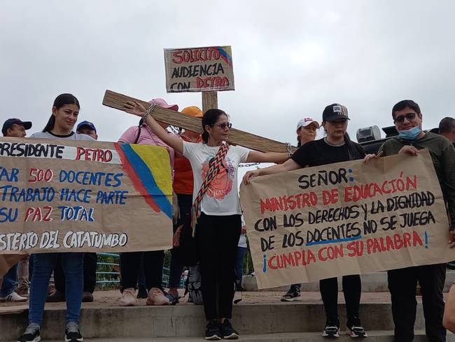Protesta de docentes Catatumbo