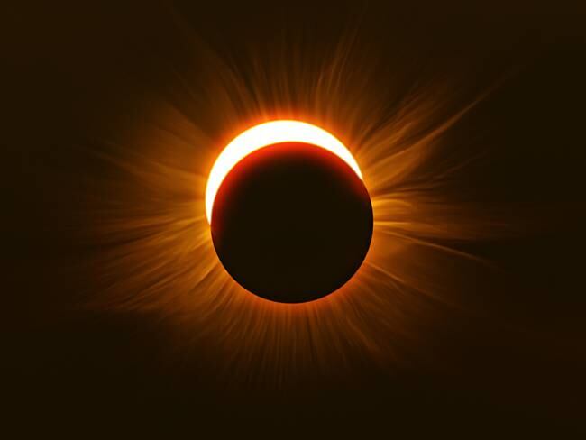 Imagen de referencia de eclipse solar. Foto: Getty Images.