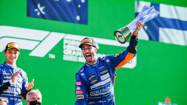 Daniel Ricciardo ganó el Gran Premio de Italia. Foto: Getty Images