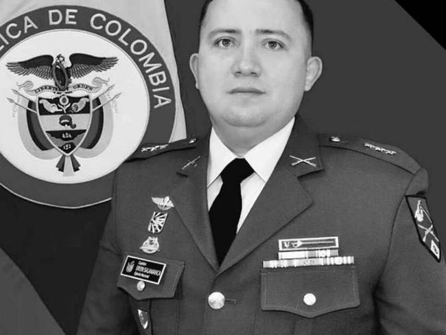 El capitán del Ejército fallecido fue identificado como Ervin Leonardo Salamanca. Crédito: Cortesía. 