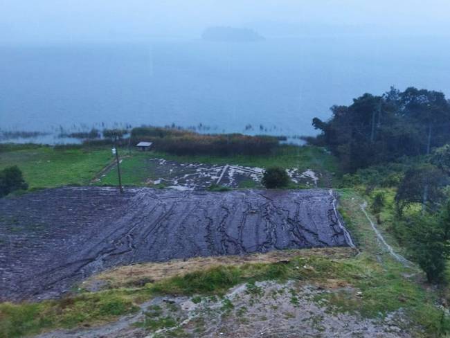 Invierno inundó 530 hectáreas de cultivos de cebolla en Aquitania, Boyacá