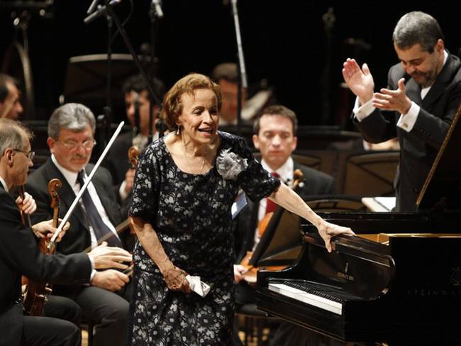 Blanca Uribe, la leyenda viva de la música clásica colombiana, se presentará en un recital virtual junto a la Filarmed. Foto: Colprensa-El Universal
