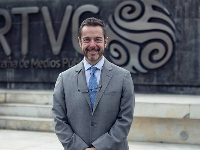 Álvaro García, gerente de RTVC, explicó en Sigue La W de qué se trata la nueva alternativa informativa en la televisión colombiana. . Foto: Colprensa