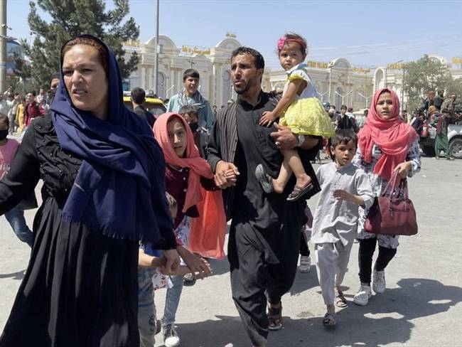 Esta no es una imagen de hoy, los talibanes ya estaban allí y la gente estaba sufriendo: Nadia Ghulam. Foto: Getty Images / HAROON SABAWOON