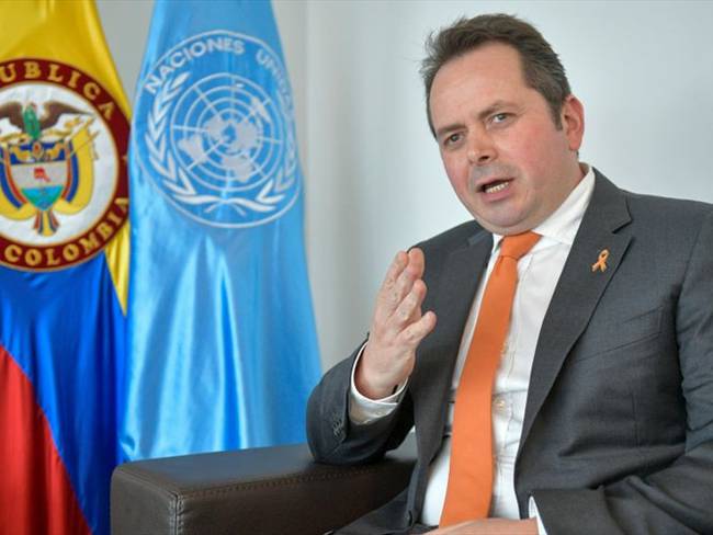 El representante del Secretario General de las Naciones Unidas en Colombia, Carlos Ruiz Massieu, mostró su respaldo a la consolidación de la paz en el país. Foto: Getty Images /