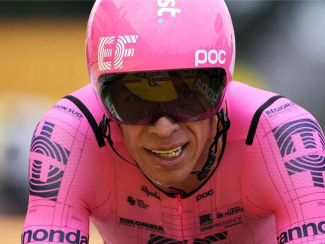 Ciclista colombiano Rigoberto Urán en la etapa5 del Tour de Francia 2021. Foto: Christophe Ena - Pool/Getty Images