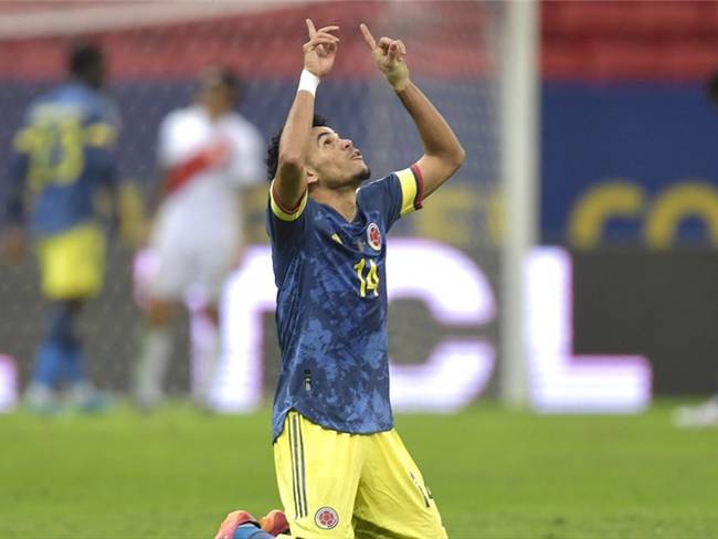 Luis Díaz, jugador de la Selección Colombia en la Copa América 2021. Foto: Pedro Vilela/Getty Images