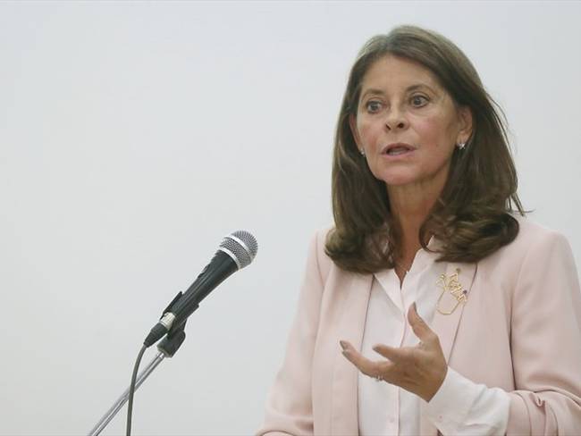 Marta Lucía Ramírez se refiere en Washington a visita de la OEA y CIDH a Colombia. Foto: Colprensa