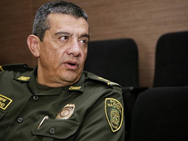 General Eliecer Camacho, comandante de la Policía Metropolitana de Bogotá. Foto: Colprensa - Luisa González