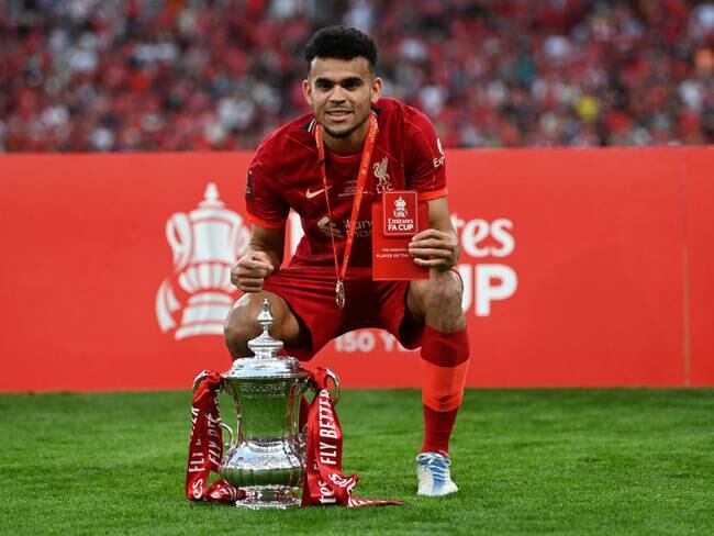Luis Diaz del Liverpool. (Photo by Shaun Botterill/Getty Images)