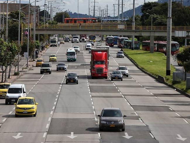 La Autopista Norte se ampliará a cinco carriles dentro de Bogotá . Foto: Colprensa