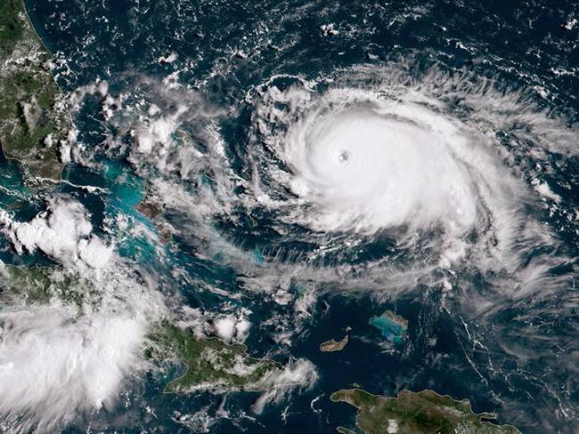 El huracán Dorian sigue fortaleciéndose en su camino a Bahamas y Florida. Foto: Getty Images