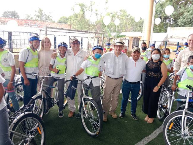 Entrega de bicicletas en Aracataca/ Alcaldía de Aracataca
