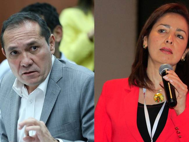 En la foto el senador Antonio Sanguino y la ex representante Olga Lucía Velasquez . Foto: Colprensa