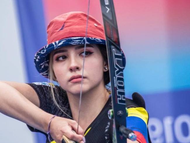 Valentina Acosta es una de las deportistas colombianas que participa en tiro con arco femenino en los Juegos Olímpicos Tokio 2020. Foto: Colprensa-Federación Colombiana de Arquería