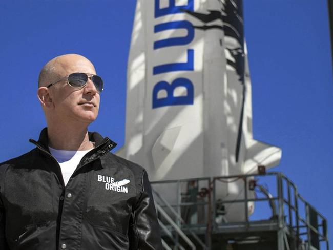 Este martes 20 de julio será el lanzamiento del cohete y la capsula espacial de Jeff Bezos, el hombre más rico del mundo. Foto: EFE/ Blue Origin