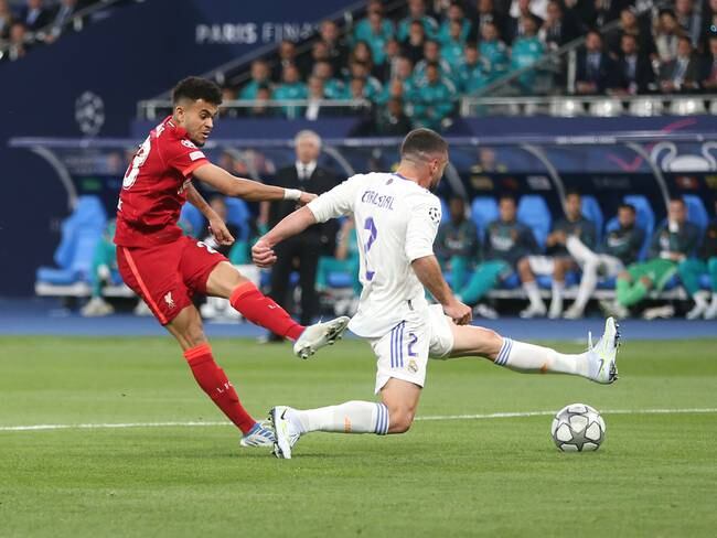 Luiz Díaz y Carvajal - Liverpool FC vs Real Madrid - UEFA Champions League Final 2021/22. Foto: Rob Newell - CameraSport via Getty Images