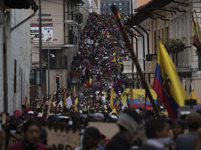 Ecuador bajo máxima tensión por marcha indígena y nuevos disturbios. Foto: Getty Images