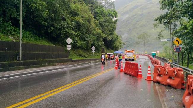 Problemas en la vía Bogotá - Villavicencio. Foto: Cortesía para Sigue La W.