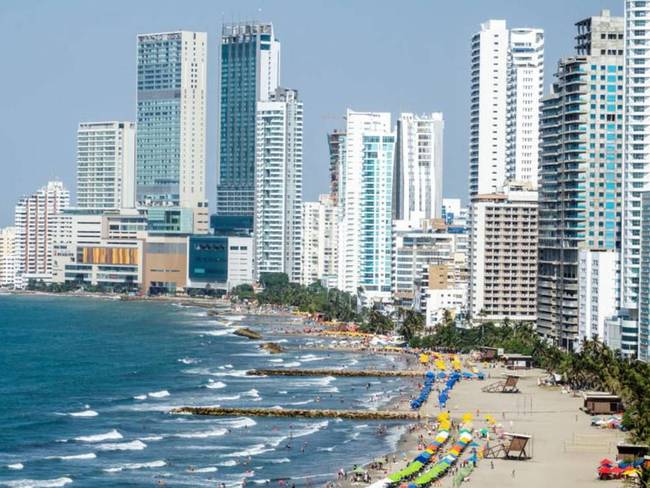 Playas de Bocagrande, sector turístico de Cartagena. Crédito: Archivo