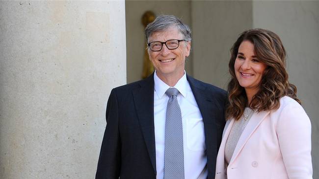 Bill Gates y Melinda Ann French. Foto: Frederic Stevens/Getty Images