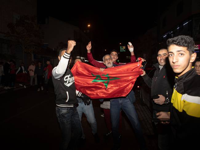 Hinchas de Marruecos. (Photo by Loyola Perez De Villegas Muniz/Anadolu Agency via Getty Images)