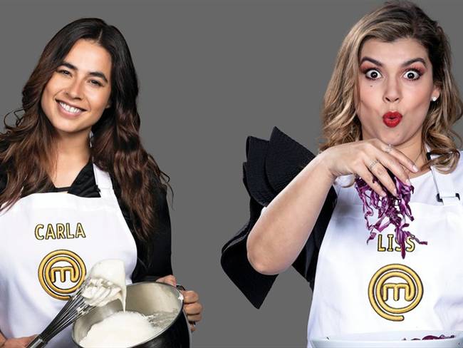 La actriz Carla Giraldo y la comediante Liss Pereira son concursantes en el programa &#039;MasterChef Celebrity&#039;. Foto: Colprensa-RCN
