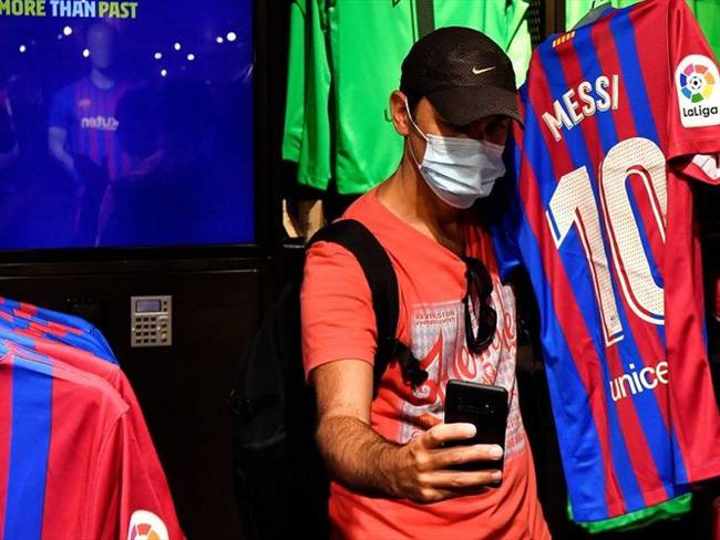 Rebajas en la camiseta de Messi tanto en las tiendas físicas como en las virtuales.. Foto: Getty Images