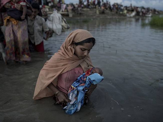 Según Ancur el 80% de las personas que huyen son mujeres y niños expuestos a vulnerabilidades. . Foto: Getty Images