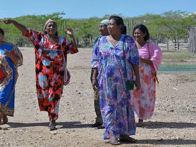 Las comunidades indígenas wayúu en La Guajira denunciaron que el Ministerio del Interior atendió de forma irregular una solicitud de Cerrejón. Foto: Getty Images / DIANA SANCHEZ