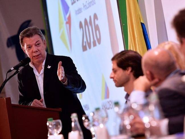 Juan Manuel Santos, presidente de la República. Foto: Colprensa