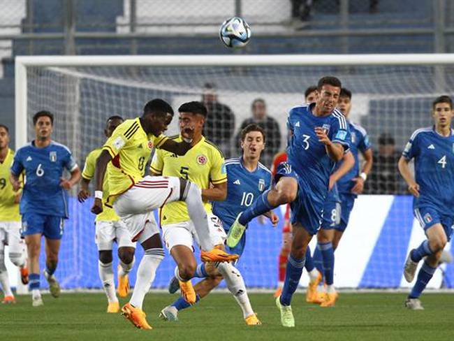 Cuartos de final de la Copa Mundial de Fútbol sub-20 entre Colombia y Italia en el estadio Bicentenario en San Juan (Argentina). EFE/ Marcos Urisa