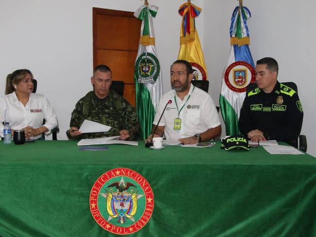 Consejo de seguridad en Córdoba. Foto: prensa Gobernación de Córdoba. 