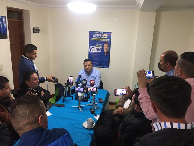 Sogamoso dice que Morales no tiene fundamento en las acusaciones. Foto: Campaña Fernando Morales. 