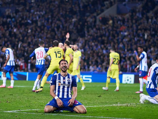 PORTO, PORTUGAL - MARCH 14:  Marko Grujic of FC Porto reacts during the UEFA Champions League round of 16 leg two match between FC Porto and FC Internazionale at Estadio do Dragao on March 14, 2023 in Porto, Portugal. (Photo by Jose Manuel Alvarez/Quality Sport Images/Getty Images)