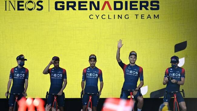 Daniel Felipe Martínez Poveda en la presentación del equipo Ineos Grenadiers en el Tour de Francia. (Photo by Stuart Franklin/Getty Images,)