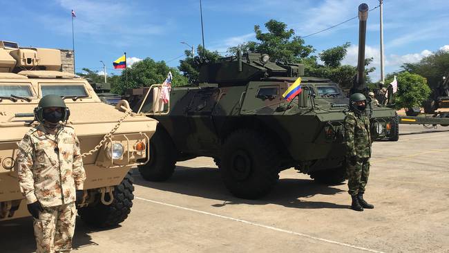 EE.UU. entrega 20 vehículos blindados para la seguridad de La Guajira y el Cesar. Foto: Cortesía Ministerio de Defensa