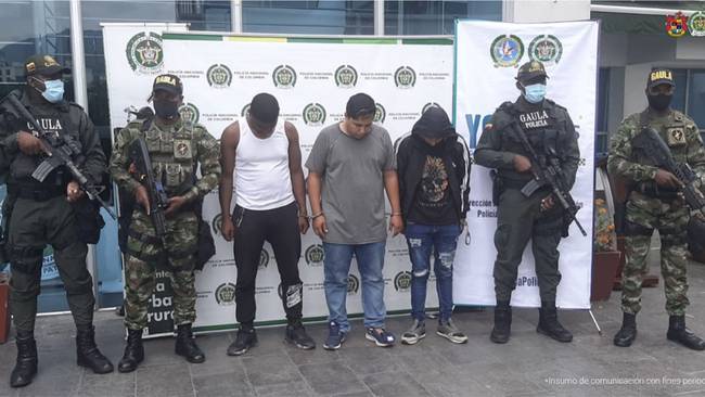 Los presuntos secuestradores se identificaron como integrantes de la Columna Móvil Jaime Martínez de las disidencias de las Farc. Foto: Fiscalía.