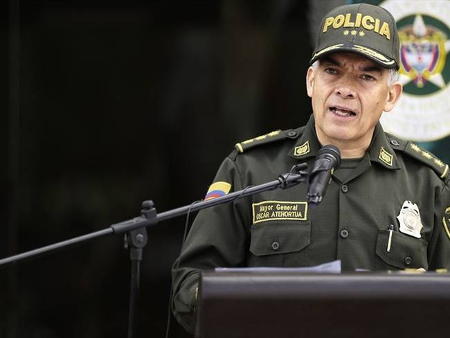 El director de la Policía Nacional, Óscar Atehortúa. Foto: Colprensa