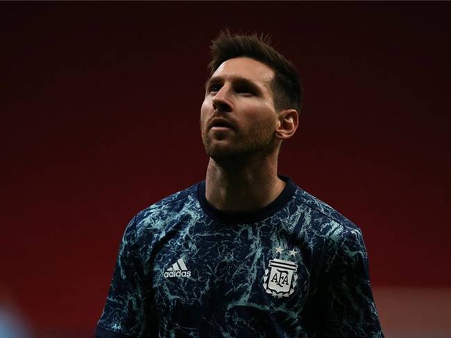 Lionel Messi en la Copa América 2021 con la selección argentina. Foto: Alexandre Schneider/Getty Images