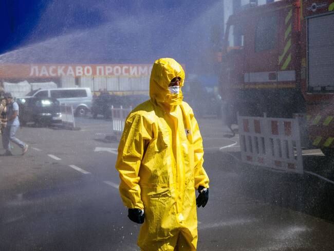 Imagen de referencia de la crisis nuclear en Zaporiyia, Ucrania. (Photo by DIMITAR DILKOFF/AFP via Getty Images)